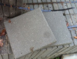 gebruikte betontegel