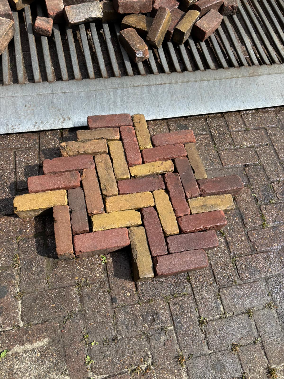 Gebruikte bestrating oud gebakken Dikformaat